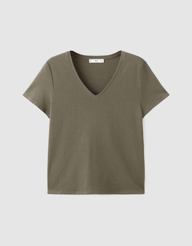 M.N.G - V-Neck Cotton T-Shirt