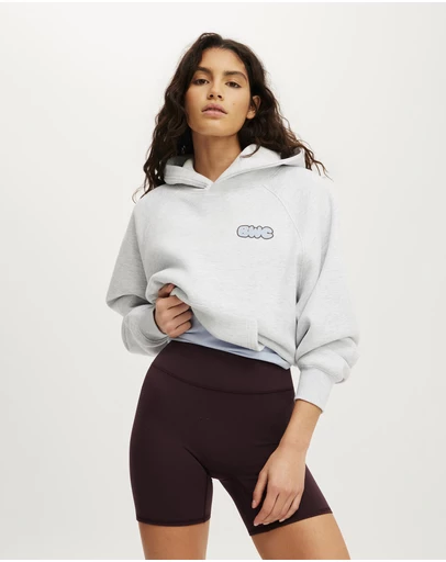 Cotton On Body Active - Plush Premium Graphic Raglan Hoodie