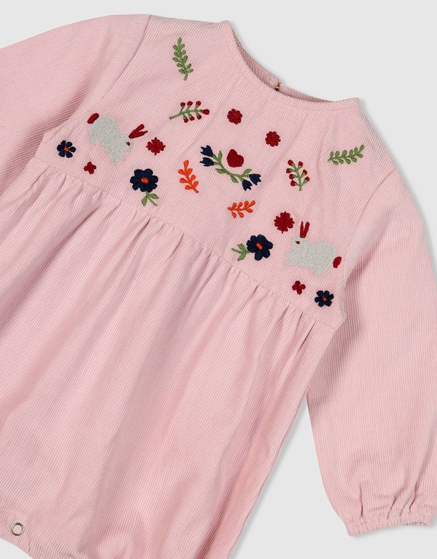 Alex & Ant - Bunny Playsuit - Happy Pink