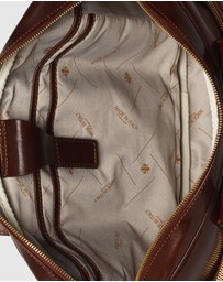 Republic of Florence - Pretoria Brown Leather Laptop Briefcase