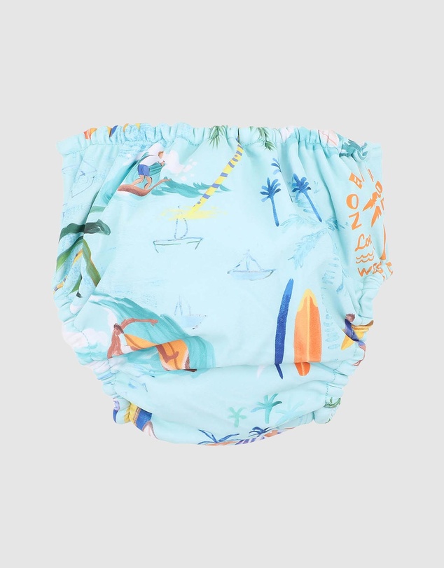 Minihaha - Bodhi Aqua Nappy - Kids