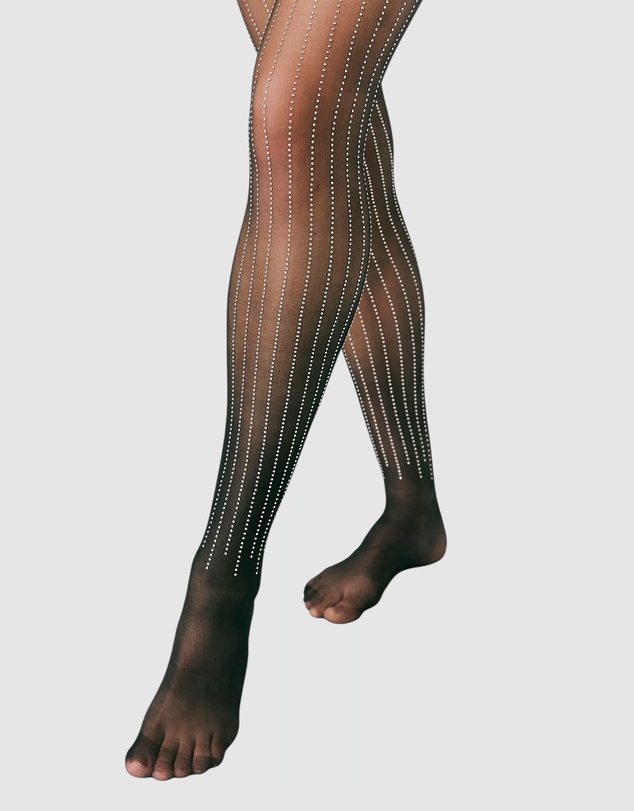 High Heel Jungle - Linear Crystal Tights