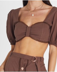 Heaven Australia - Garnet Lace Crop
