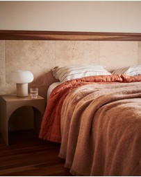St Albans - Alpaca Throw Blanket Walnut