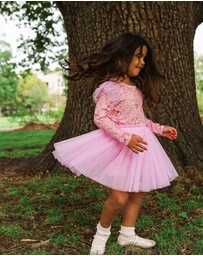 Rock Your Kid - Disney Thumper Circus Frill Dress in Peach