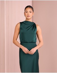 Azzurielle - Deedee Blouson Maxi Dress