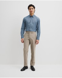 Country Road - Slim Fit Cotton Leaf Print Shirt