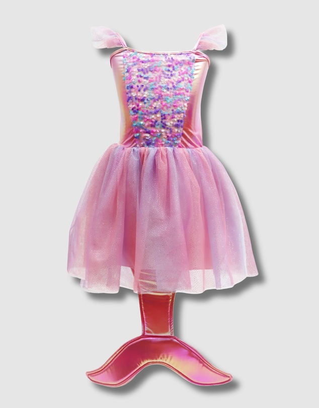 Pink Poppy - Mermaid Sparkle Dress With Tail