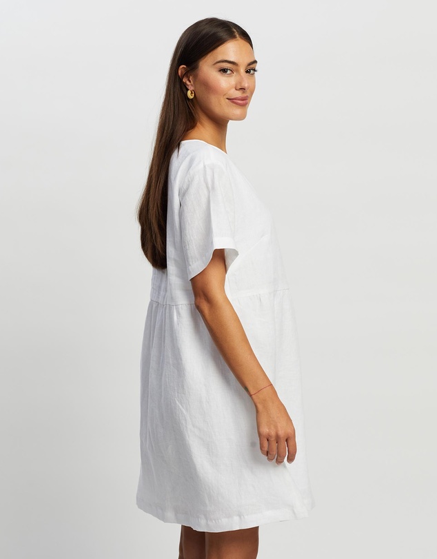 White By FTL - Zavi Linen Dress