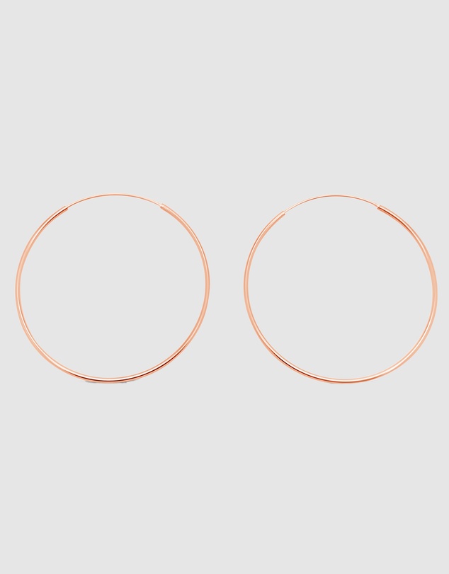 Ichu - Fine Rose Gold Hoops