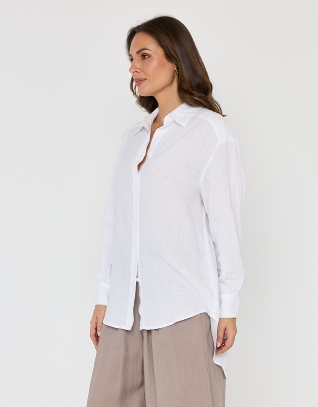 ALEXANDRA - Dune Shirt White