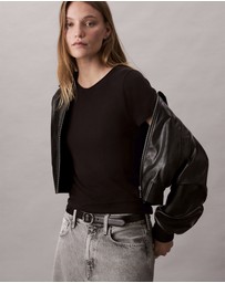 Calvin Klein - Fine Rib Slim T-Shirt