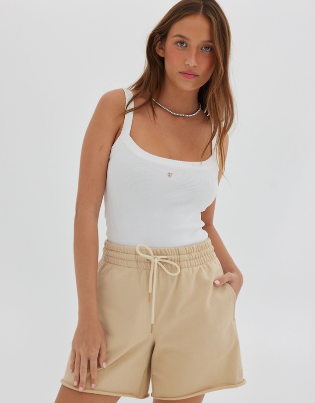 Toast Society - Jersey Raw Hem Short