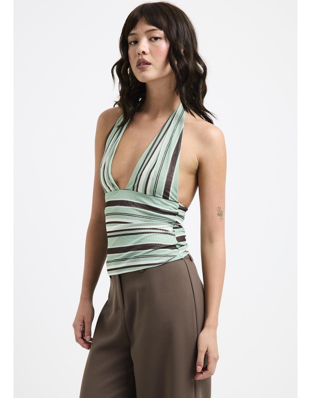Alice In The Eve - Ava Slinky Plunge Top