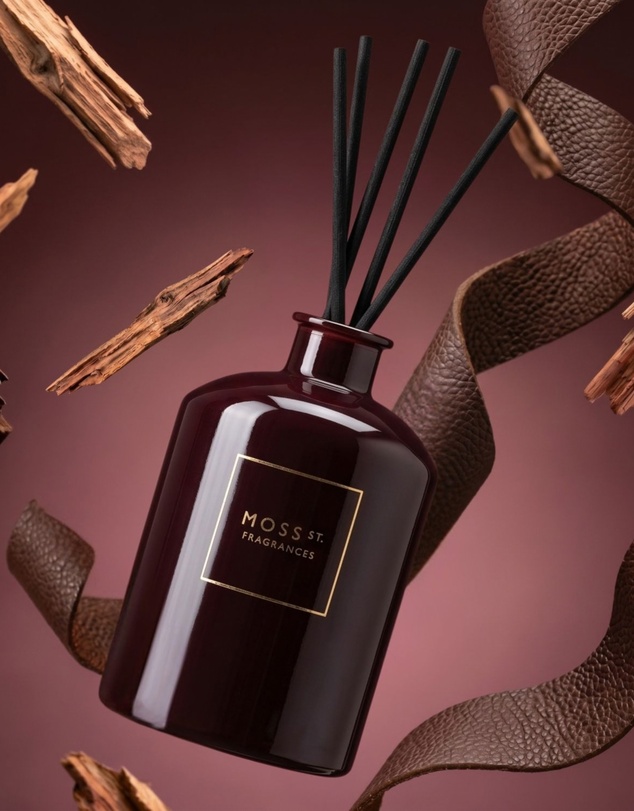 Moss St Fragrances - Vintage Leather & Cedarwood Fragrance Diffuser 300ml