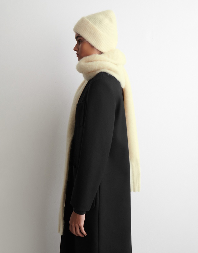 COS - Fringed Brushed-Mohair Scarf
