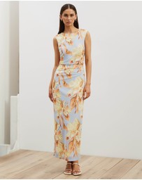 Atmos&Here - Priya Sleeveless Mesh Maxi Dress