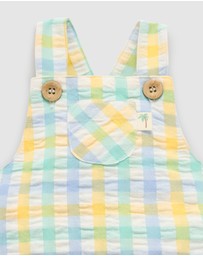 Purebaby - Check Overall -Kids-Babies