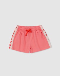 Olive & The Captain - O+TC Everyday Wide Short- Coral