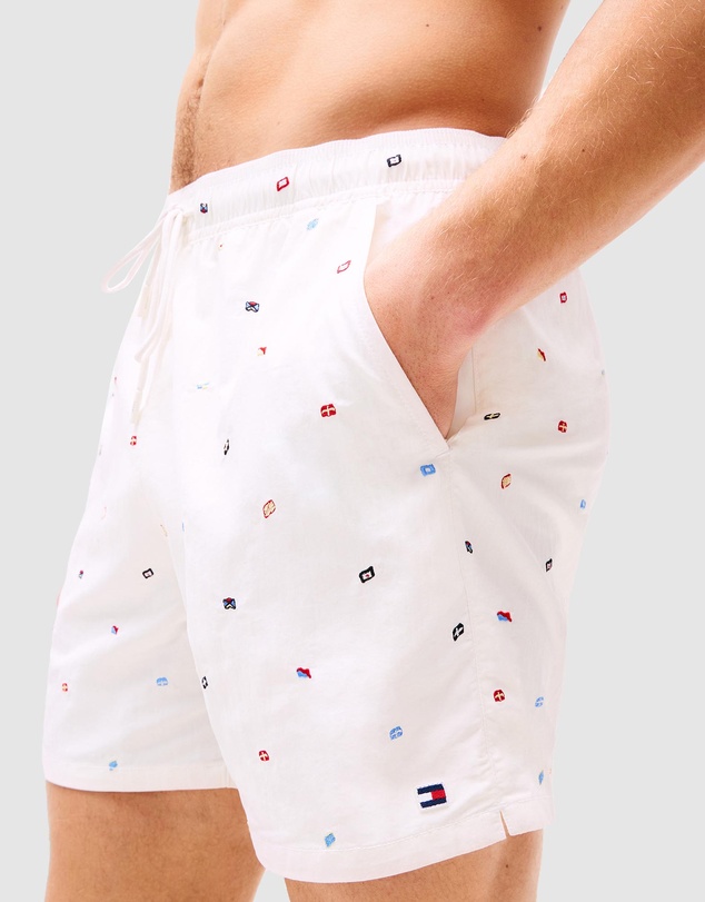 Tommy Hilfiger - Medium Drawstring Critter Swim Shorts