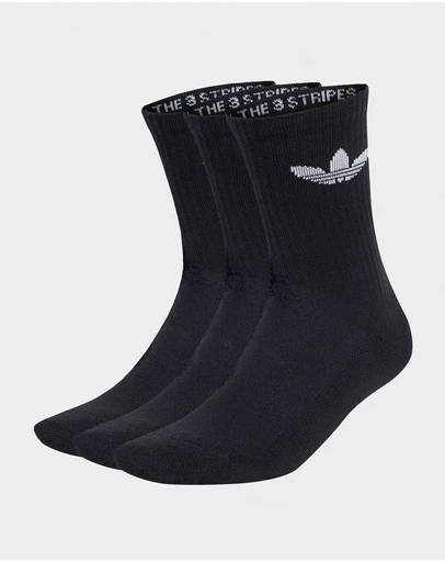 adidas Originals - 3 Pairs Pack Trefoil Crew Sock Cushion
