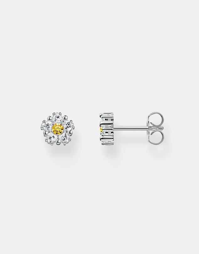 THOMAS SABO - THOMAS SABO Lovely Daisy Small Ear Studs Silver