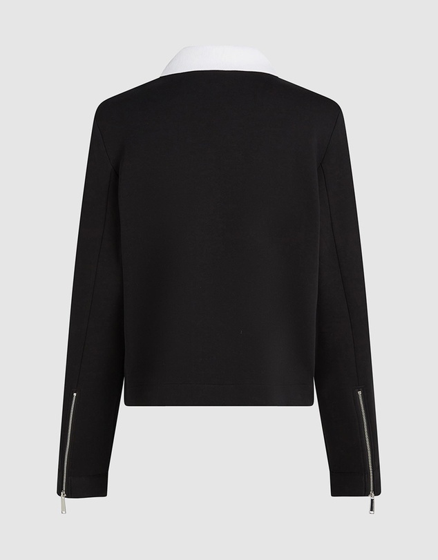Karl Lagerfeld - Two Way Zip-Up Sweatshirt