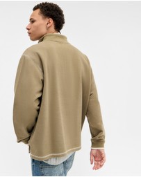 BDG By Urban Outfitters - BDG Dust Mock Neck Half Zip Sweat