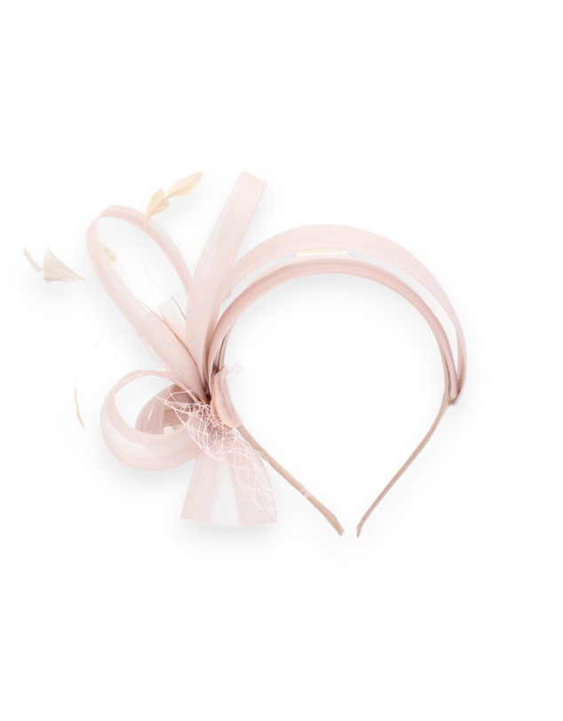 Morgan & Taylor - Kora Fascinator in Blush Pink