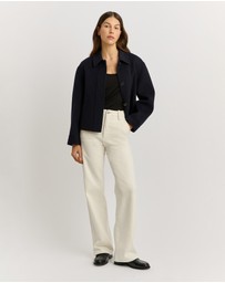 Toorallie - Button Front Wool Jacket
