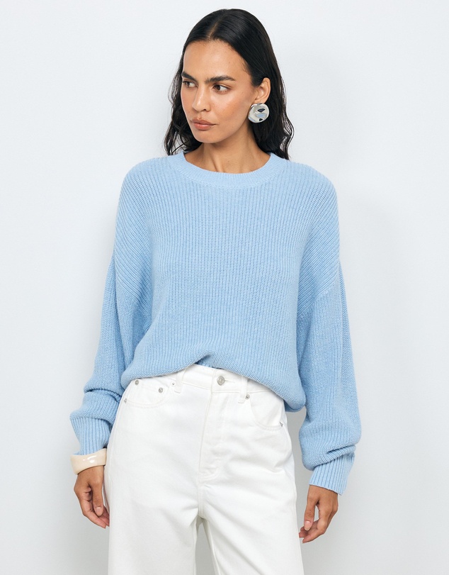 AERE - Cotton Cashmere Blend Relaxed Jumper
