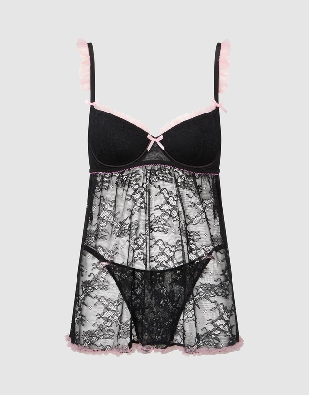 Ann Summers - Frill Seeker Crotchless Babydoll Set