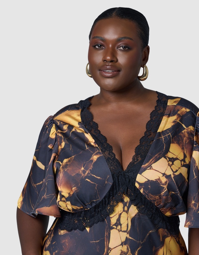 Pink Dusk by Curve Project - Electric Vibe Maxi Dress
