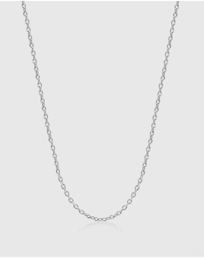 Nialaya Jewellery - Men's Stainless Steel Cable Chain