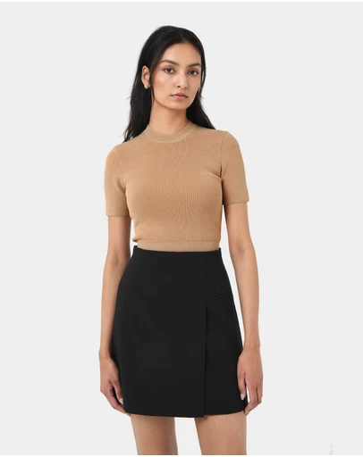 Forcast - Murphy Crop Knit Top