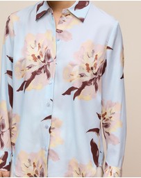 Trenery - Camellia Long Sleeve Shirt in Soft Blue