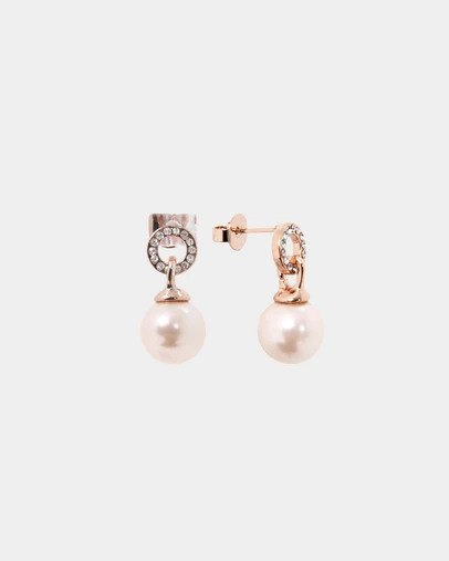 Forcast - Yvonne Rose Gold Plated Earrings