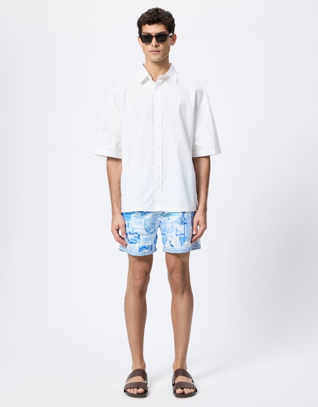 Camilla - Mid Length Boardshorts With Elastic Waist