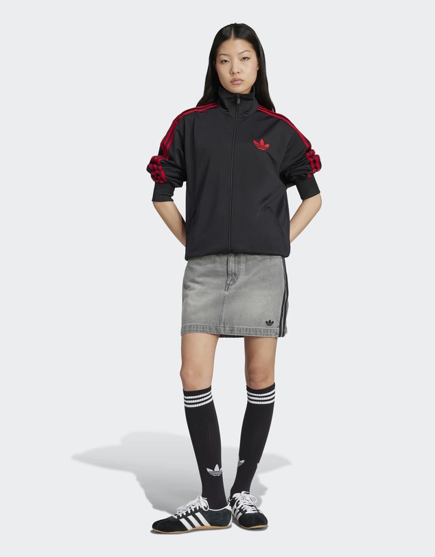 adidas Originals - Adicolor 3-Stripes Denim Mini Skirt Womens
