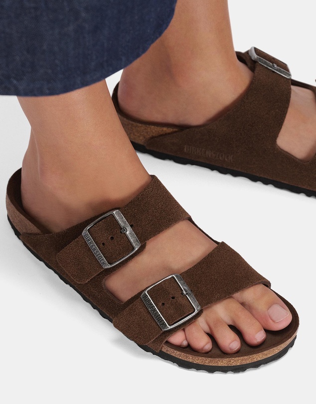 Birkenstock - Arizona SFB Tonal Footbed Suede Leather Regular - Unisex
