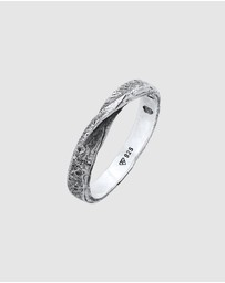 Haze & Glory - ICONIC EXCLUSIVE - Ring Men Band Ring Twisted Details in 925 Sterling Silver