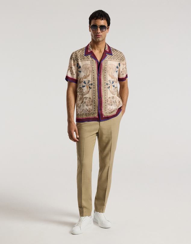 Calibre - Slim Stretch Textured Pants Tan