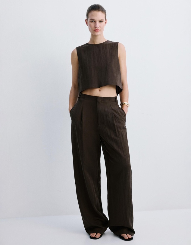 M.N.G - Lyocell Top with Buttons On The Back