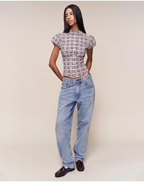 Guizio - Liana Plaid Top