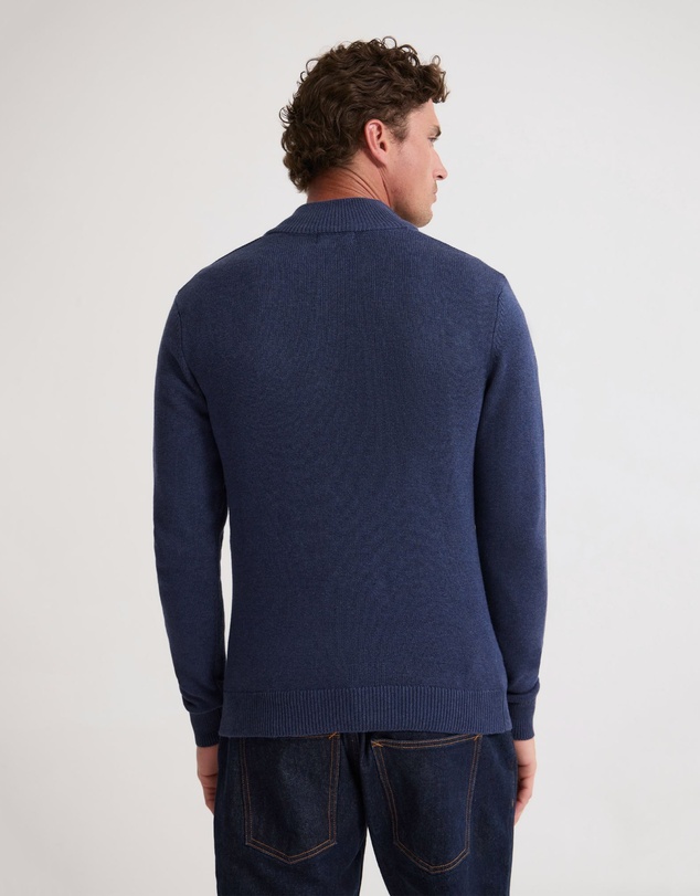 Oxford - Robert Zip Neck Knit Pullover