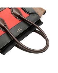 Pre-Loved by Azura Reborn - Pre-Loved Micro Tricolor Leather Luggage Tote