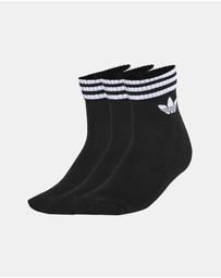 adidas Originals - 3 Stripes Ankle Socks 3 Pairs