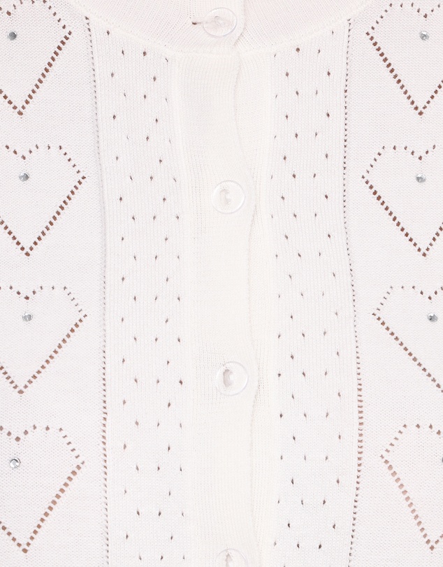 Petal & Pup - Baylie Pointelle Cardigan - White