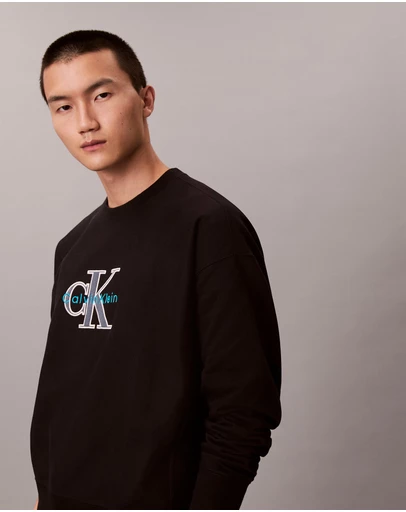 Calvin Klein Jeans - Fleece Monologo Relaxed Sweatshirt
