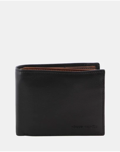 Pierre Cardin - Pierre Cardin Italian Leather Two Tone Tri-Fold Men's Wallet